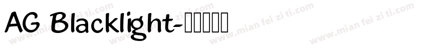 AG Blacklight字体转换